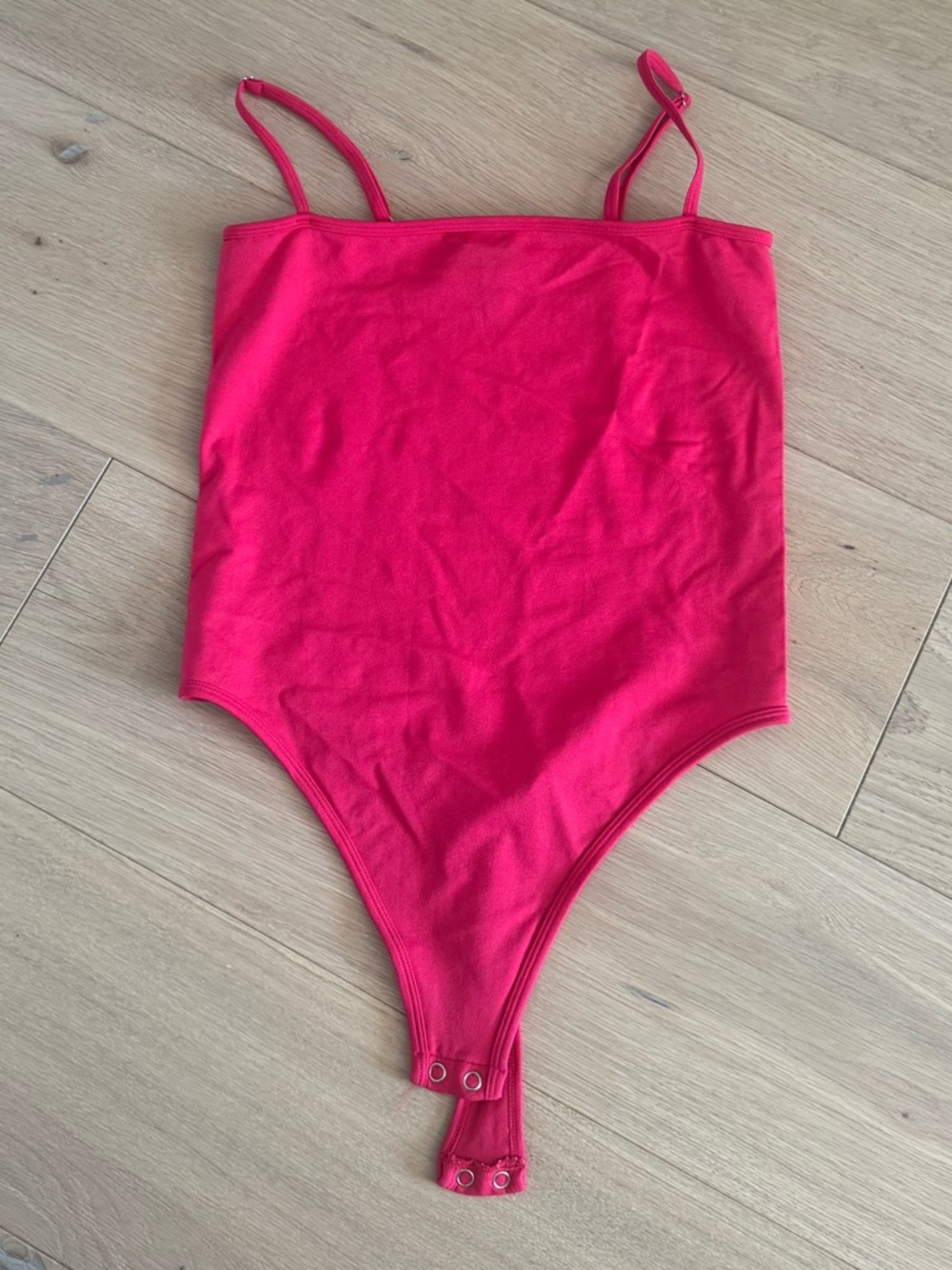 Forever 21 Pink Spaghetti Strap Bodysuit Large